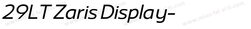 29LT Zaris Display字体转换